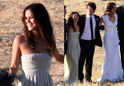 Photos of Rachel Bilson at Josh Schwartz and Jill Stonerock's Wedding