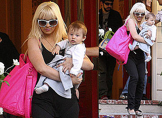 Photos of Christina Aguilera with Max Bratman in Brentwood