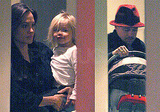 First Photos of Post-Twins Angelina Jolie, Brad Pitt, Shiloh Jolie-Pitt, Zahara Jolie-Pitt Arriving in New York