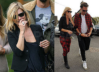 Photos of Kate Moss and Her Friends Out at a Pub in the Cotswolds