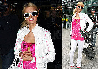 Photos of Paris Hilton at LAX and Heathrow Airports