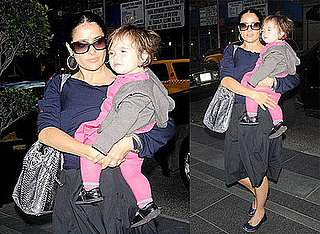 Photos of Salma Hayek — Who Will Guest Star on 30 Rock — and Valentina Pinault in NYC