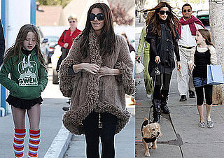 Photos of Kate Beckinsale, Len Wiseman, Lily Sheen in Santa Monica and Brentwood, CA