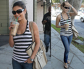 Photos of Mila Kunis Drinking Starbucks in LA