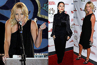 Photos of Charlize Theron and Salma Hayek at Richard Branson's Rock the Kasbah Event