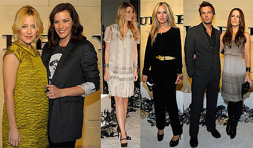 Photos of Kate Hudson, Liv Tyler, Kate Beckinsale, Len Wiseman, Rachel Zoe, Mischa Barton at Burberry Beverly Hills Party