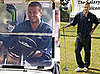 Photos of David Beckham in LA playing golf