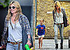 Photos of Kate Moss and Lila Hack in an "I Love Kate Moss" Tee-Shirt