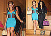 Photos of Beyonce Knowles in Herve Leger Dress In Tokyo, Japan With Solange Knowles