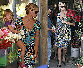 Photos of Heidi Klum Buying Roses With Leni in LA