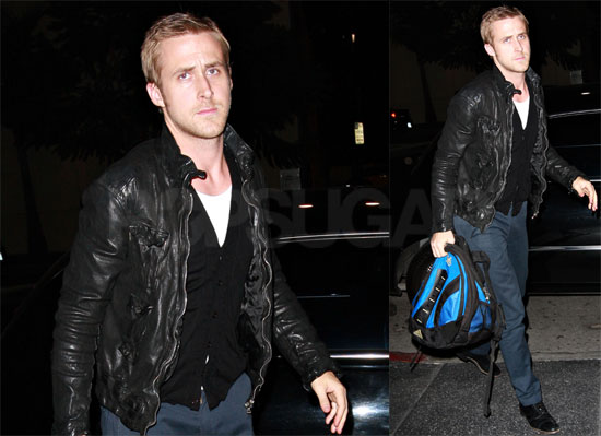 Ryan Gosling Walks His Dog