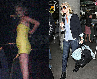 Kate Moss Strikes a Pose and Takes a Break in Yellow
