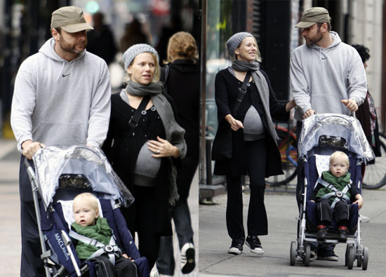 Naomi Watts and Liev Schreiber Walking Around NYC