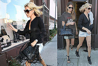 Photos of Kate Moss and Frankie Rayder Shopping at Decades and Decadestwo in LA