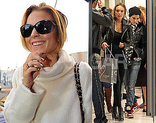 Photos of Linday Lohan and Samantha Ronson Shopping in London