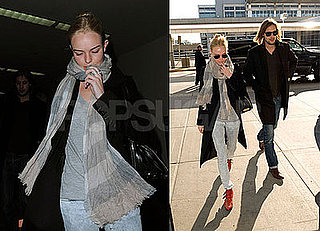 Photos of Kate Bosworth and James Rousseau at JFK and LAX Airport