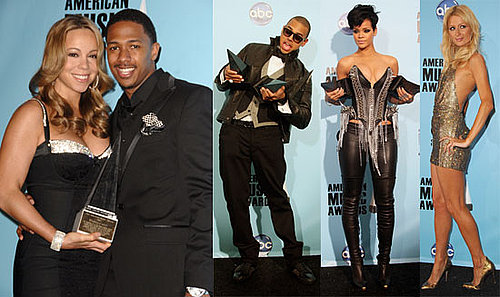 Photos of Chris Brown, Rihanna, Paris Hilton at the 2008 American Music Awards Press Room