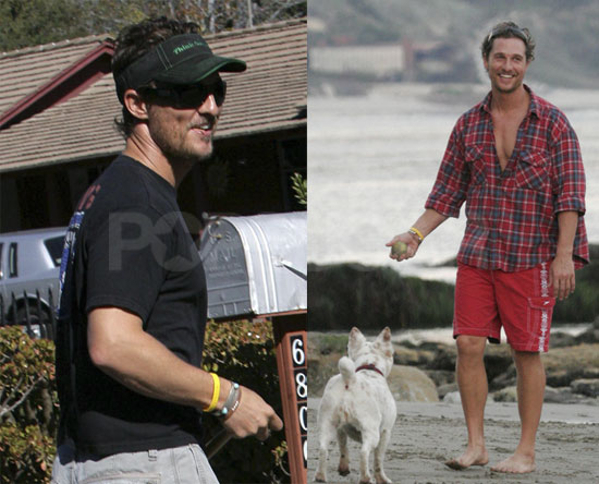 Matthew McConaughey Playing With Dog Matthew McConaughey Playing With Dog