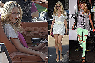 Photos of Heidi Klum Shooting a Commercial in LA