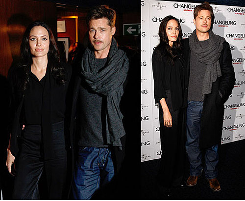Photos of Brad Pitt and Angelina Jolie at Changeling Photo call in London