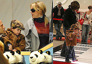 Photos of Britney Spears With Her Sons Sean and Jayden Toy Shopping at FAO Schwarz