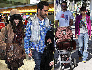 Photos of Jessica Alba and Cash Warren at LAX