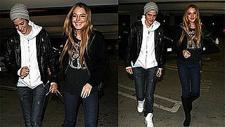 Photos of Lindsay Lohan and Samantha Ronson Going to a Movie Theater in LA