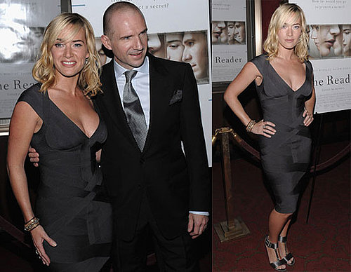Photos of Kate Winslet in Herve Leger Dress at The Reader Premiere in NYC
