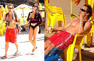 Photos of Matthew McConaughey and Camila Alves at the Beach in Brazil