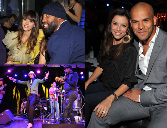 Jessica Alba and Eva Longoria at The Conga Room Jessica Alba and Eva Longoria at The Conga Room