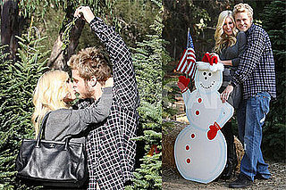 Photos of Heidi and Spencer Christmas Tree Shopping