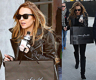 Photos of Lindsay Lohan Shopping at Maxfield's
