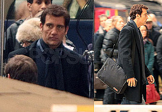 Photos of Clive Owen Filming in The London Underground