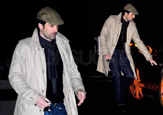 Photos of Patrick Dempsey Getting Into His Car in LA Photos of Patrick Dempsey Getting Into His Car in LA