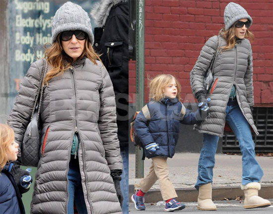 Sarah Jessica Parker Takes James Wilkie to School