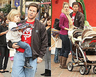 Photos of Mark Wahlberg, Rhea Durham, Ella Wahlberg at Santa's Grotto in LA