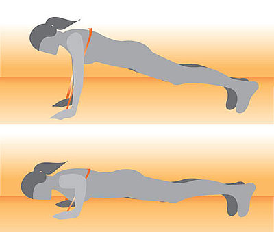 Push-Up With Resistance Band Push-Up With Resistance Band