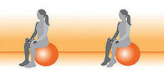 Exercise Ball Exercise for Calves
