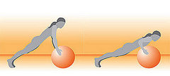 Get on the Ball: Balancing Push-Up