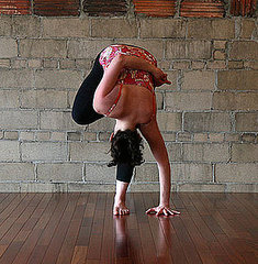 Strike a Yoga Pose: Standing Half Bound Lotus Forward Bend Strike a Yoga Pose: Standing Half Bound Lotus Forward Bend