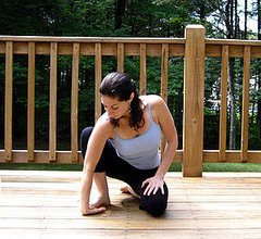 Stretch It: Kneeling One-Handed Wrist Stretch Stretch It: Kneeling One-Handed Wrist Stretch
