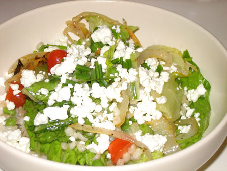 Barley and Greens Salad With Citrus Parmesan Vinaigrette Barley and Greens Salad With Citrus Parmesan Vinaigrette