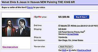 eBay Find of the Day: Elvis and Jesus in Heaven Velvet Painting