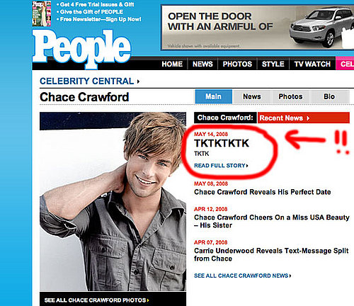 People Online Has Nothing to Say About Chace Crawford