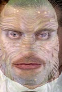 Guess Who Is Morphed With the Creature From the Black Lagoon? Guess Who Is Morphed With the Creature From the Black Lagoon?