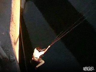 Bungee Jumper Screams Like a Baby