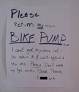 The Sad Ballad of the Missing Bike Pump