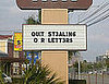 Quit Stealing Our Letters Sign