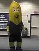 Banana Mascot Scares Passersby