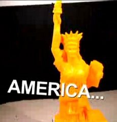 Champion Cheese Carver Sculpts the Statue of Liberty Champion Cheese Carver Sculpts the Statue of Liberty